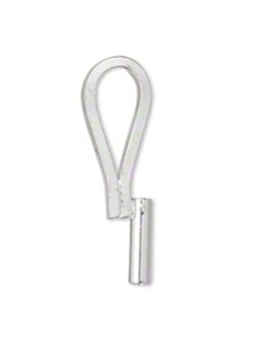 Silver Plated Vertical Brooch Pin to Pendant Converter